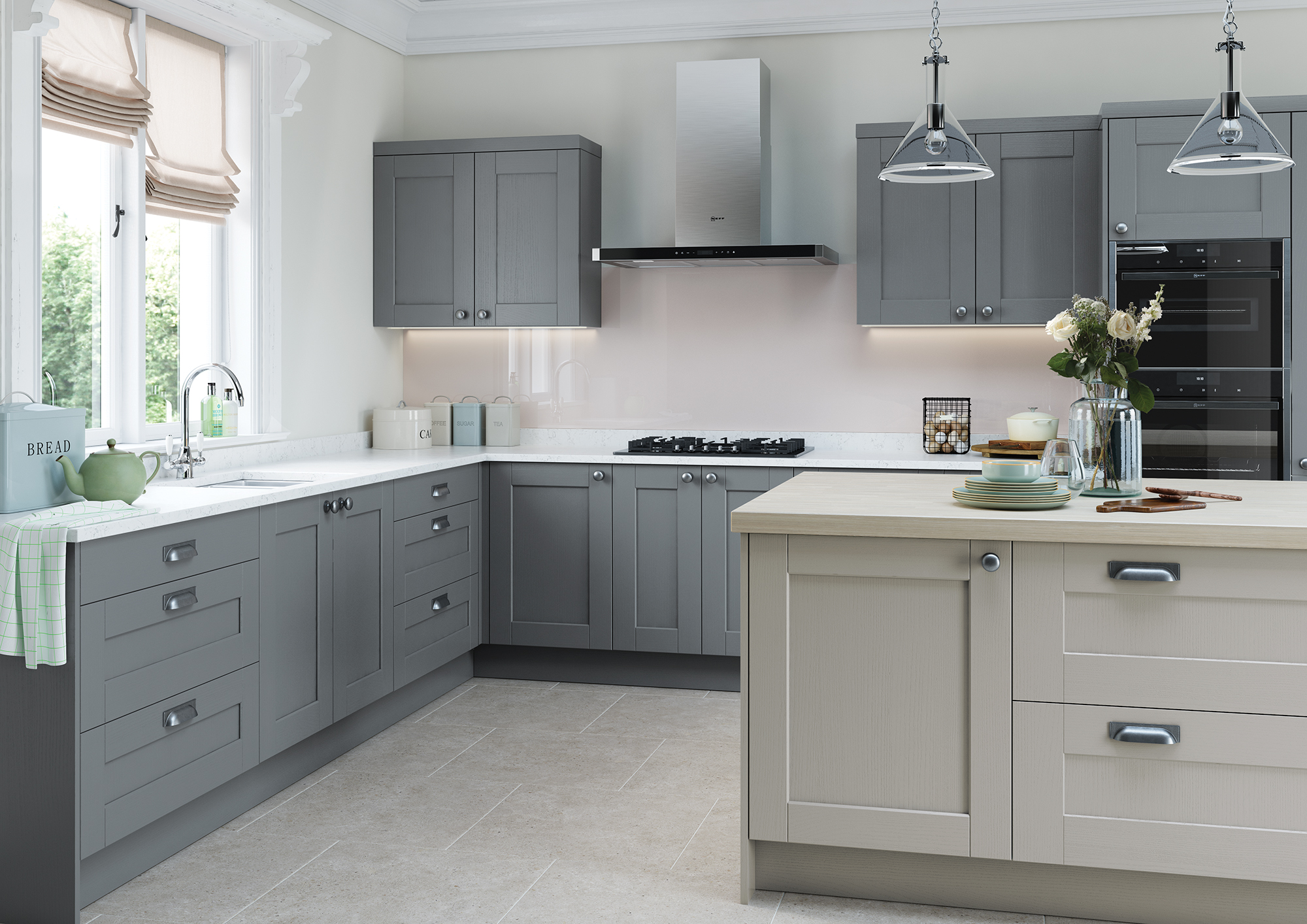 Kensington - Light Grey and Dust Grey
