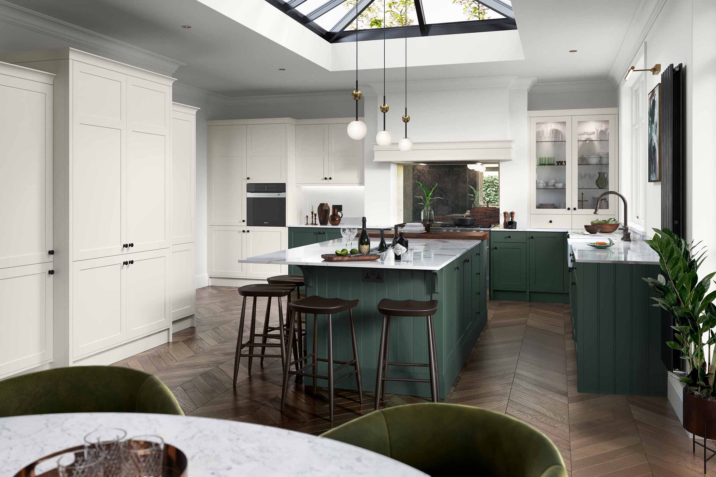 Clifden - Heritage Green and Porcelain