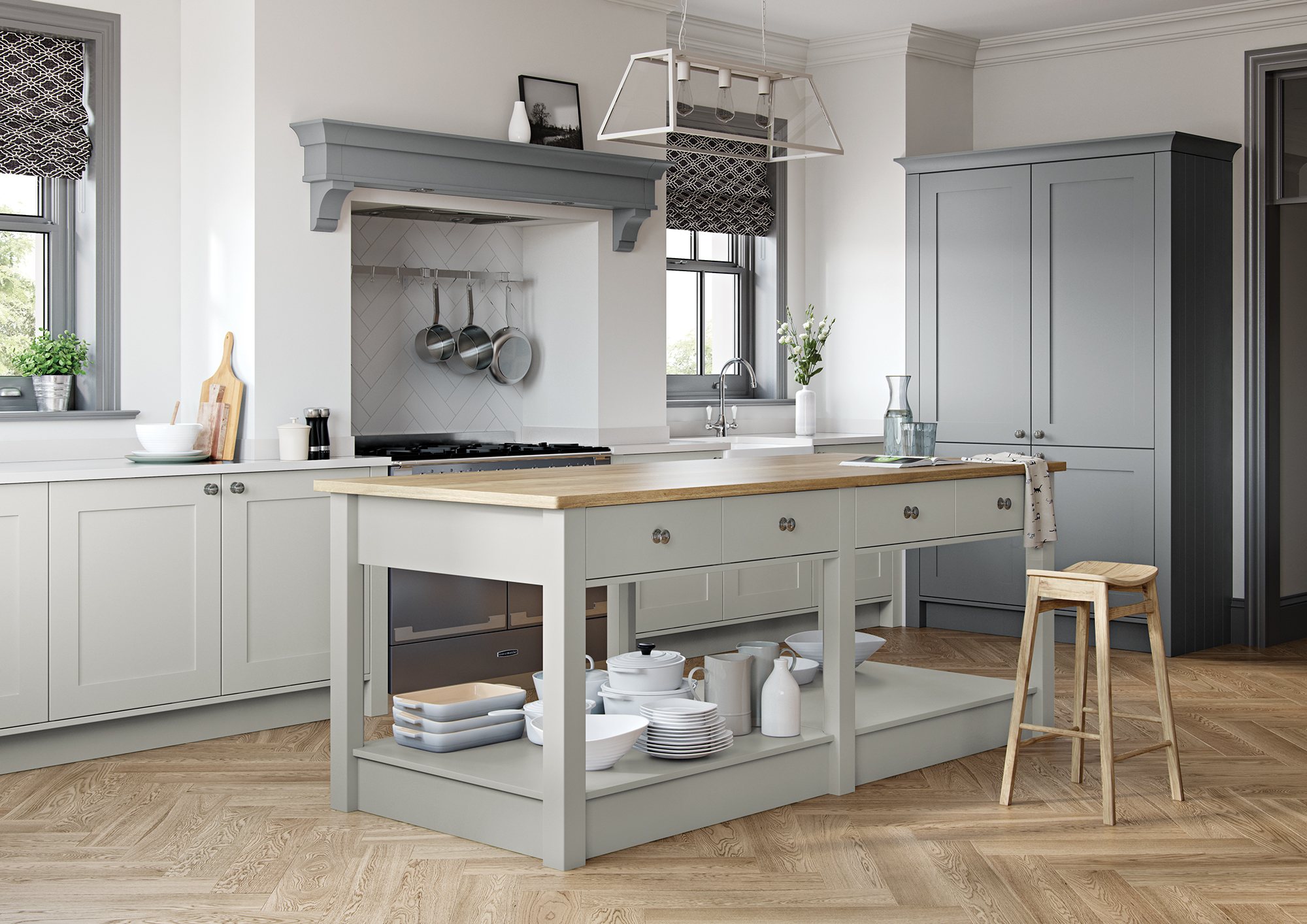 Georgia - Light Grey and Dust Grey
