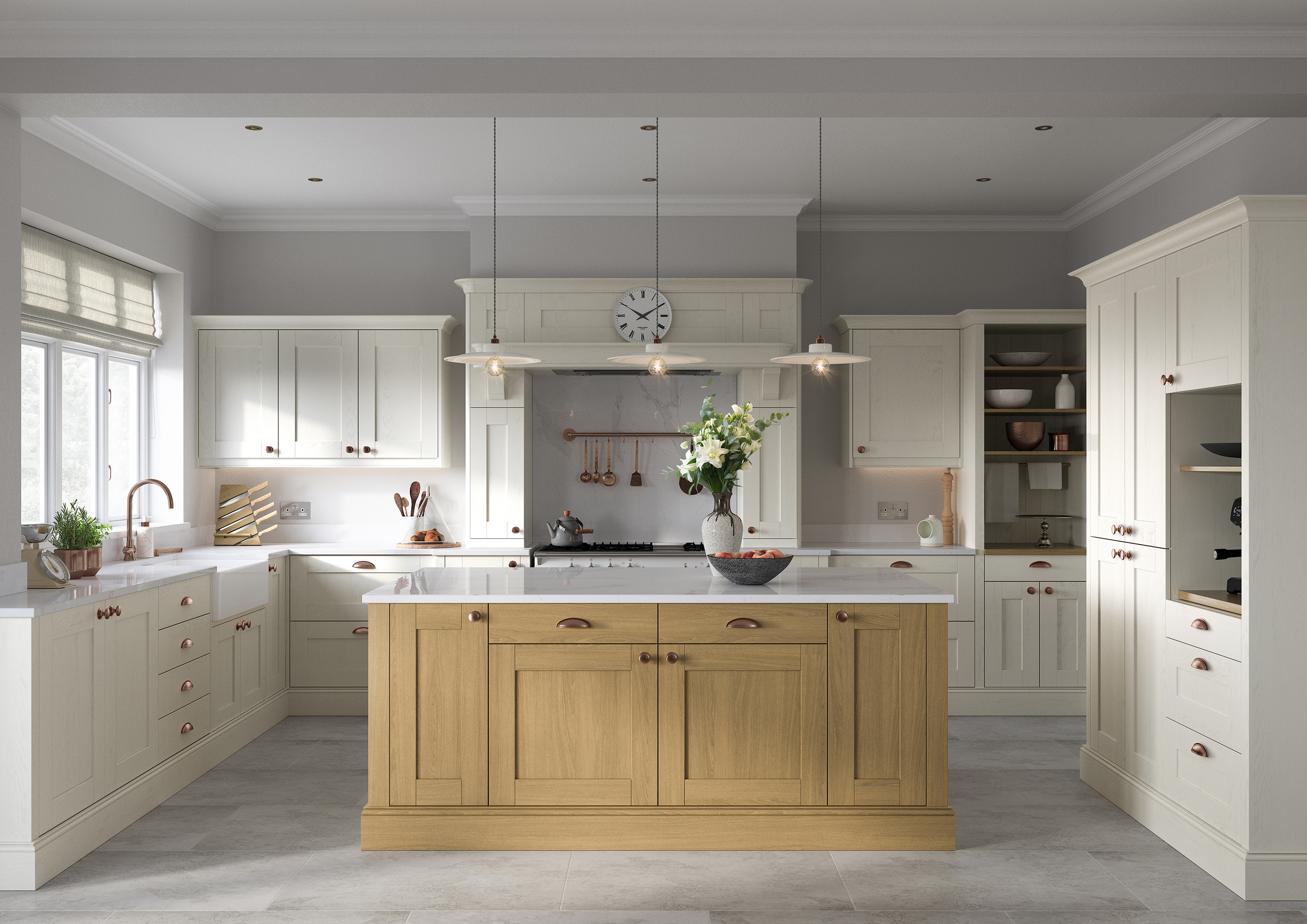 Madison - Light Oak and Ivory