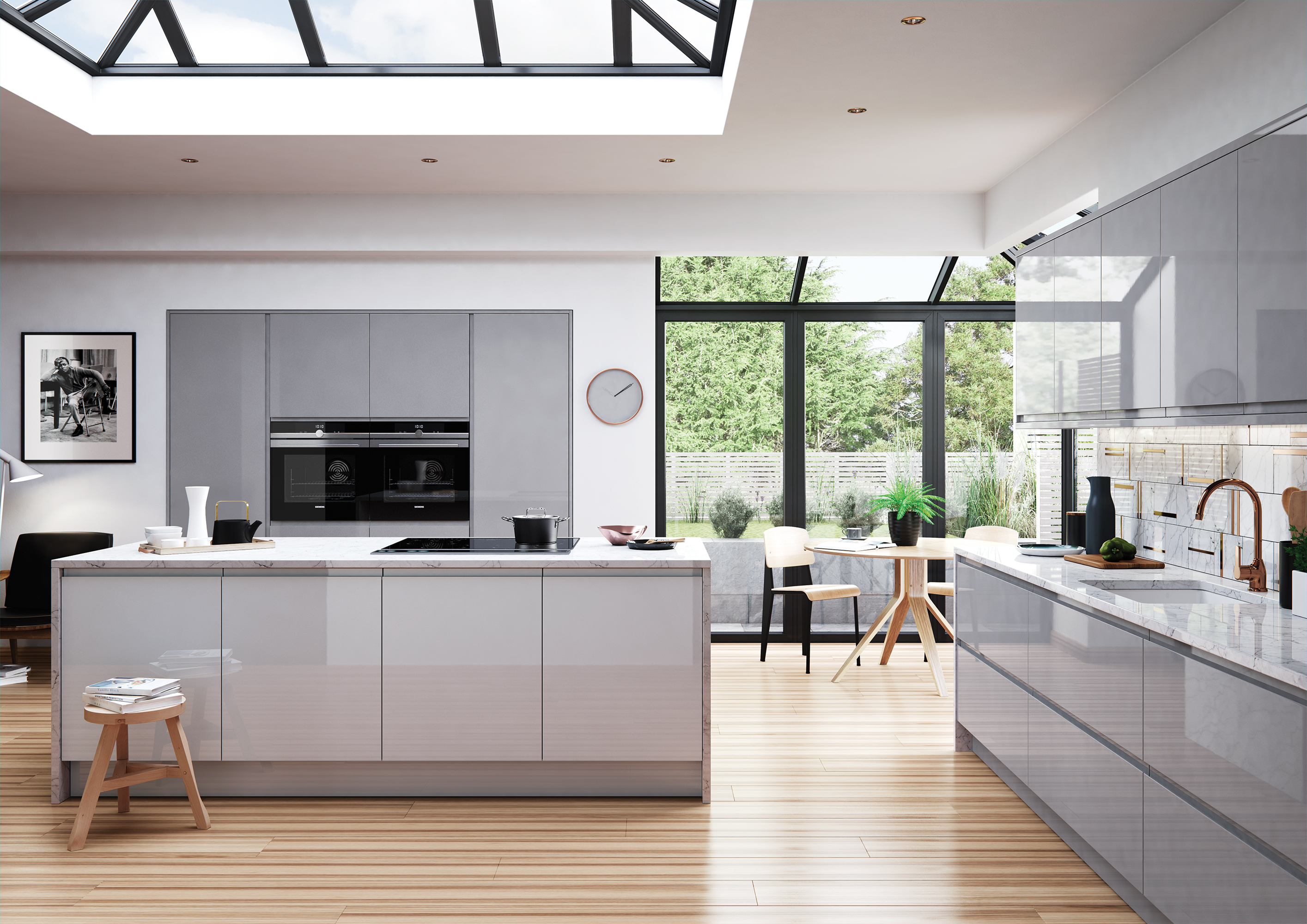 Strada Gloss - Dust Grey and Light Grey