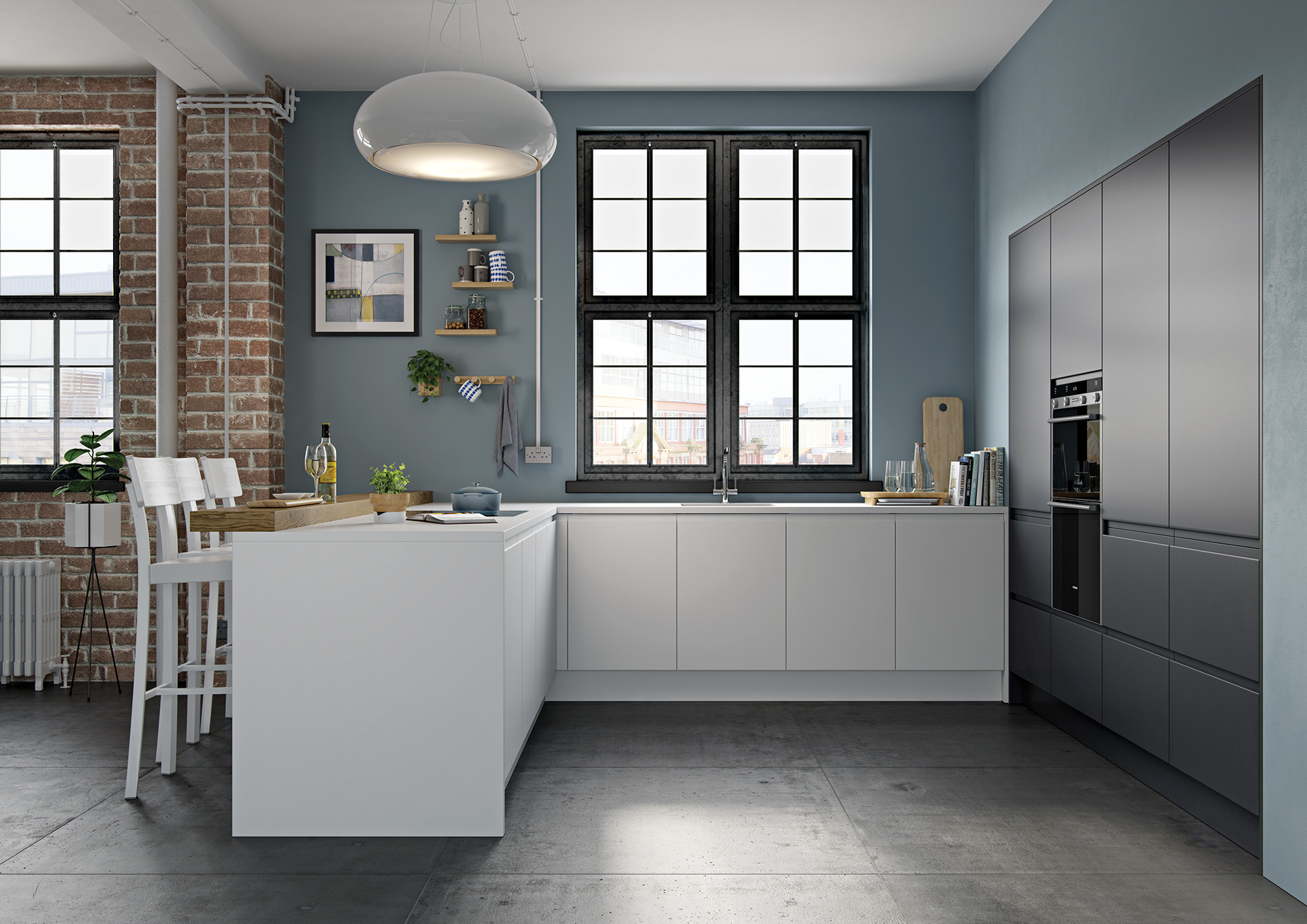 Strada Matte - White and Graphite