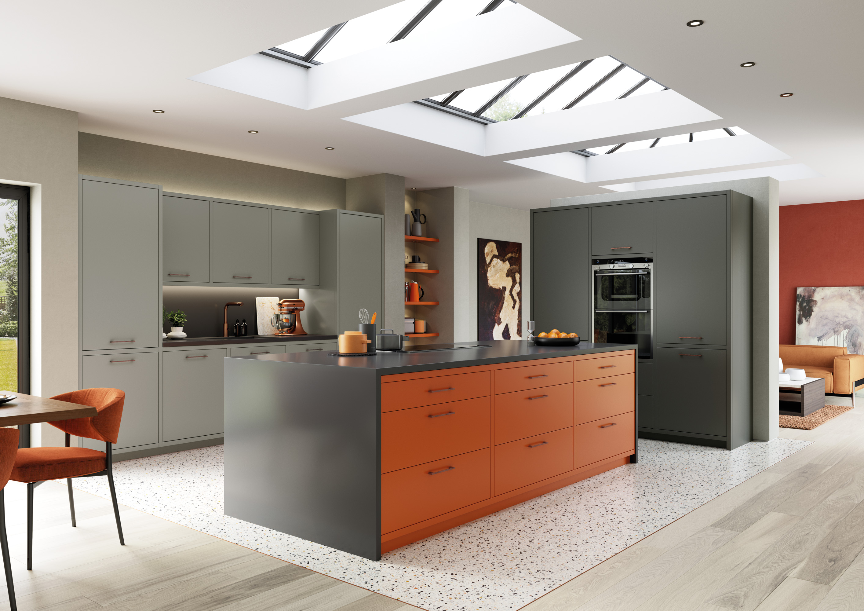 Zola Matte - CMS Orange Dust Grey and Graphite