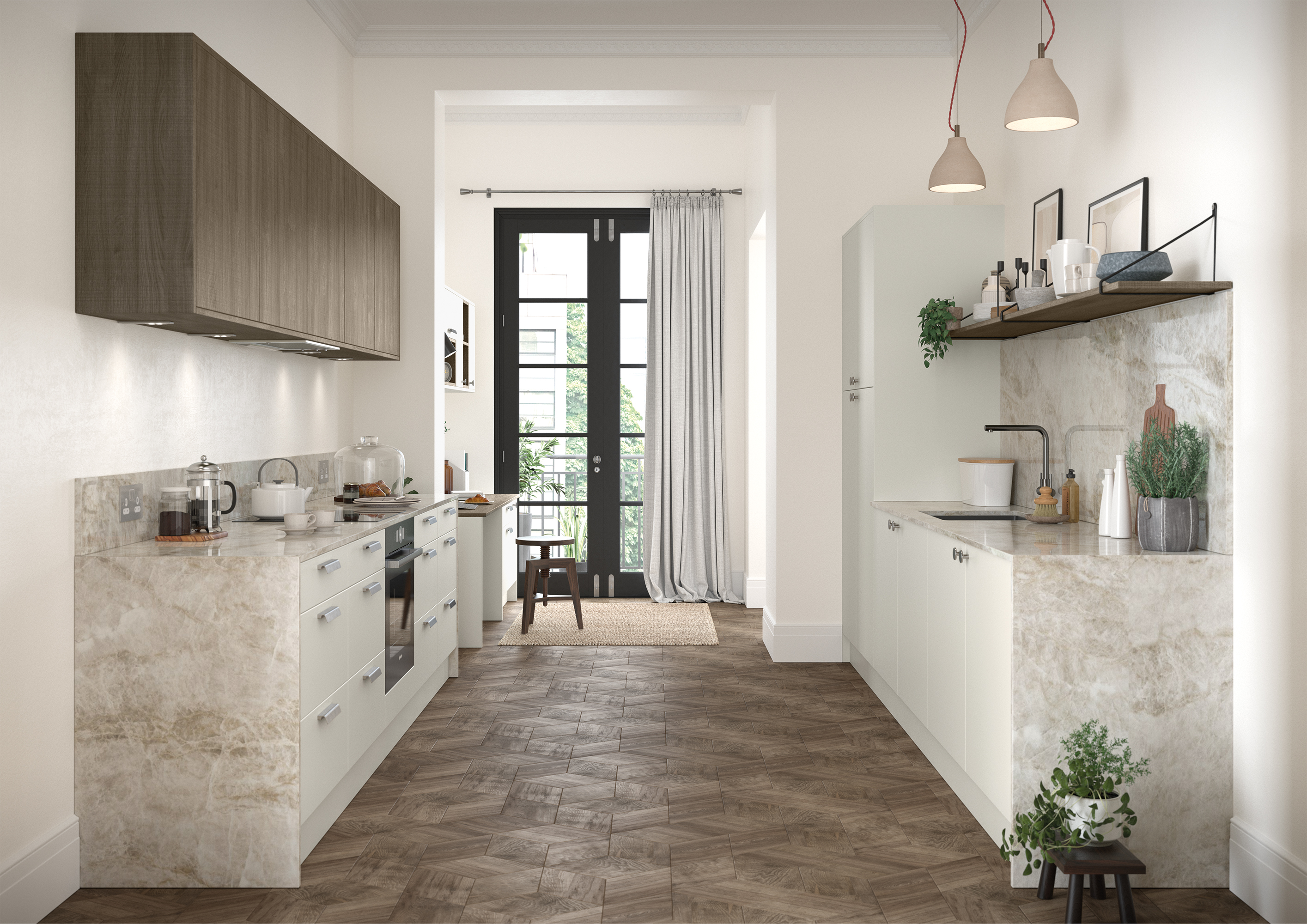 Zola Soft-Matte - Porcelain and Rezana Weathered Silver